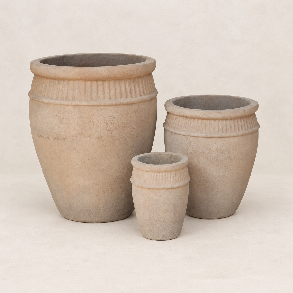 Tinaja de terracota envejecida con acabado antiguo artesanal - 59