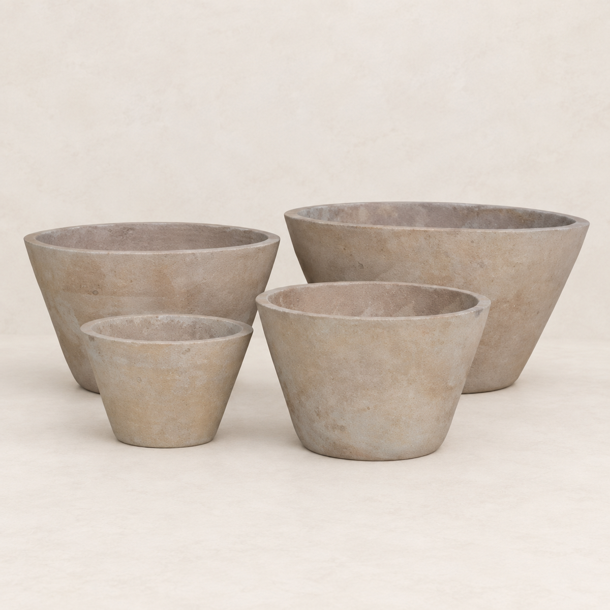 Maceta vaso de terracota envejecida, formato ancho y bajo, acabado antiguo - 12