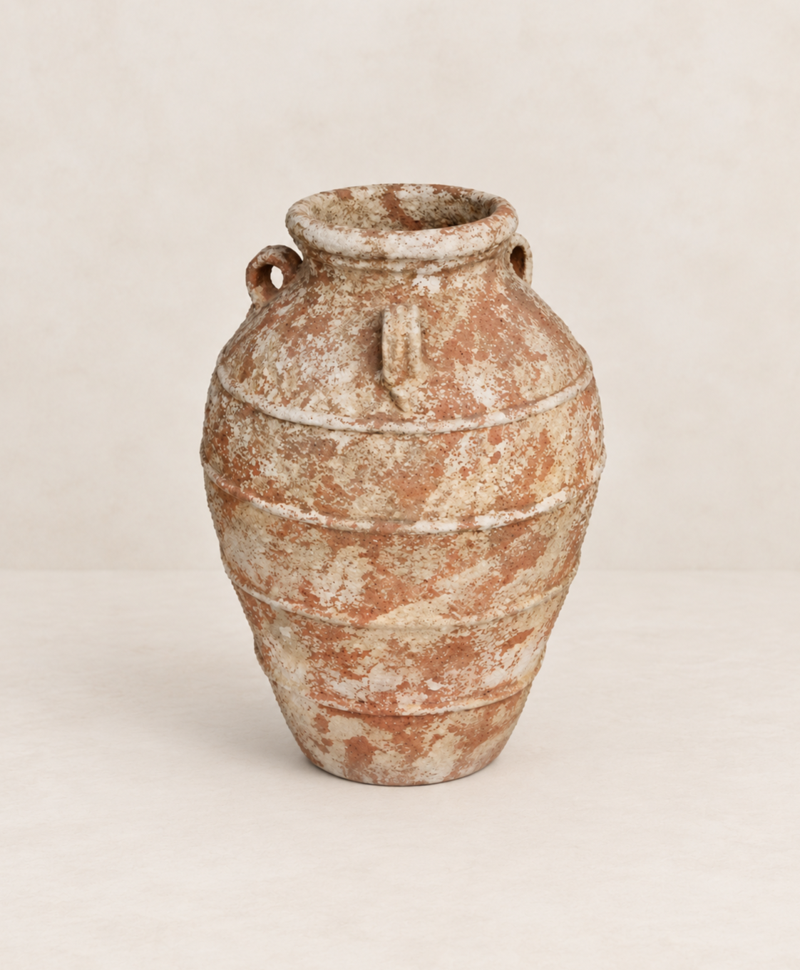 Tinaja de terracota pintada envejecida Ø41×66 cm