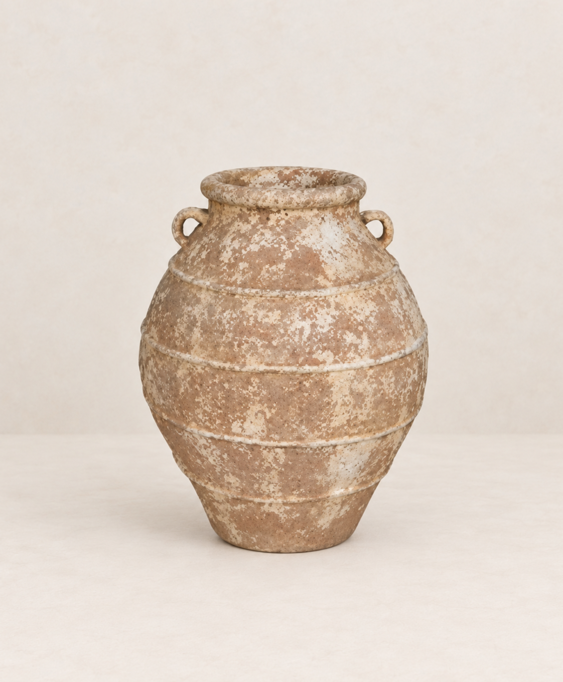 Tinaja de terracota pintada envejecida Ø52×70 cm