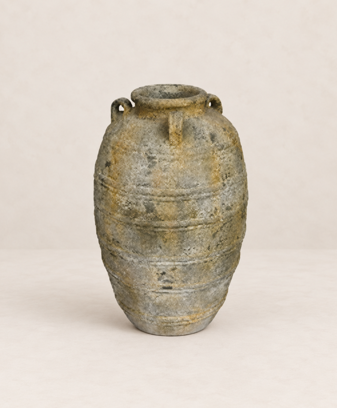 Tinaja de terracota pintada envejecida Ø54×92 cm