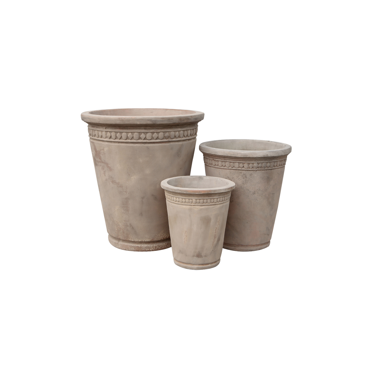 Vaso Borde Circulos y Rombos - 28