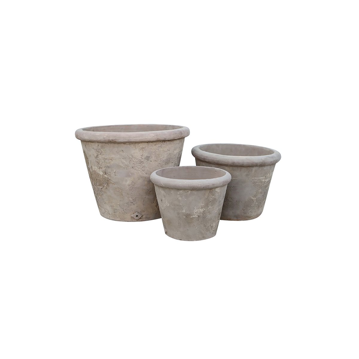 Vaso Borde Liso En Terracota Envejecida - 39