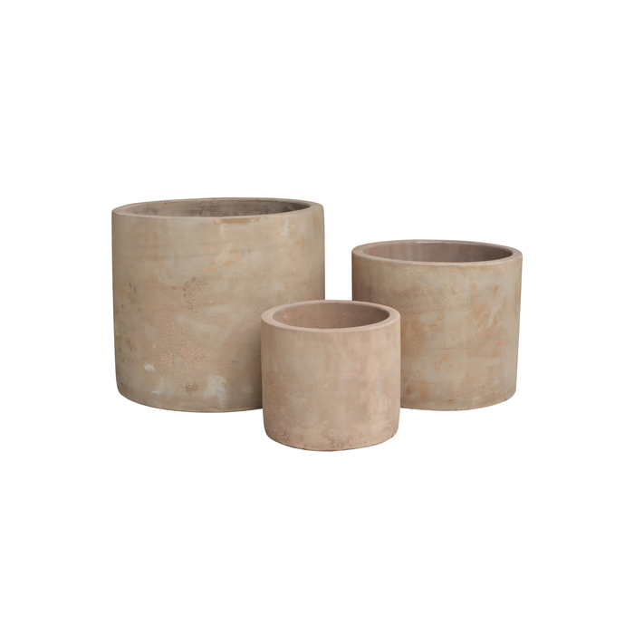 Cilindro Liso Terracota Envejecida - 12