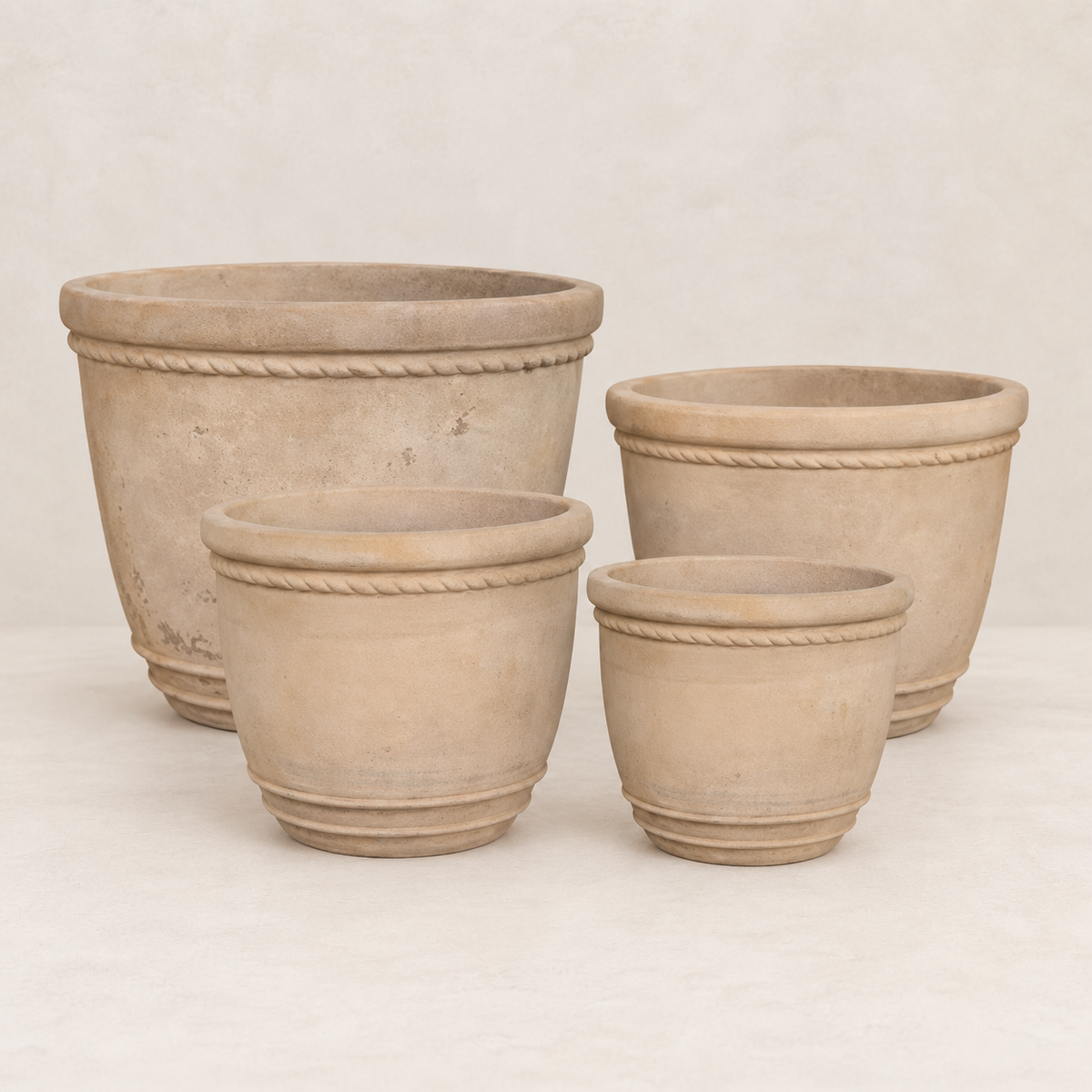 Maceta campana terracota envejecida, colección antiguo en 4 tamaños - 22