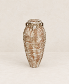 Tinaja de terracota pintada envejecida Ø37×83 cm