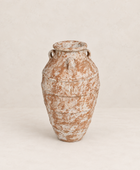 Tinaja de terracota pintada envejecida Ø48×83 cm