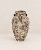 Tinaja de terracota pintada envejecida Ø48×83 cm