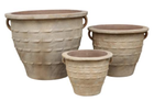 Tinaja de terracota envejecida con aire antiguo, ideal para jardín y exterior - 8