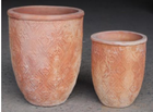 Set de 3 campanas altas XXL de terracota