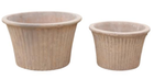 Maceta vaso terracota envejecida estilo antiguo, set de 3 - 3